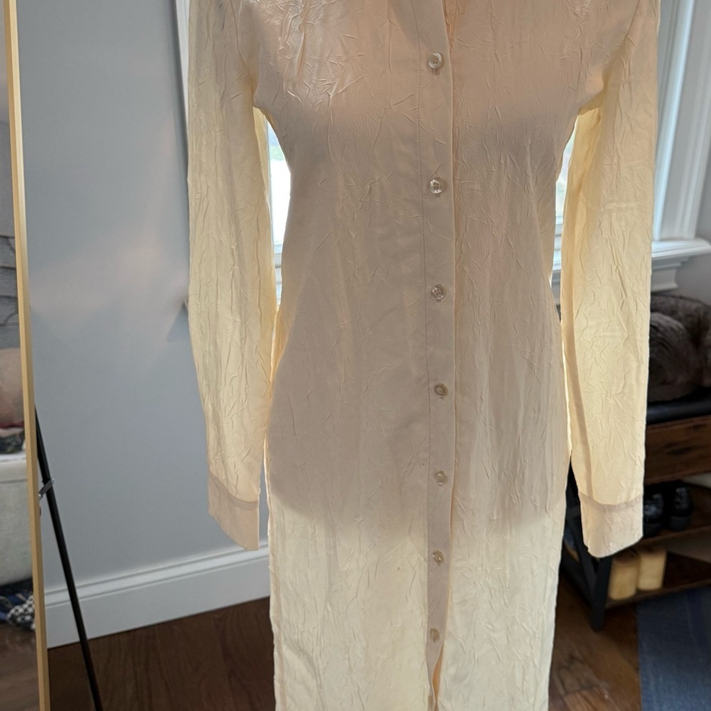 L'Academie Cream Long Sleeve Dress Size XS Brand New W Tag